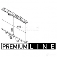 Радиатор охлаждения двигателя MAHLE ORIGINAL TWWKD LQ 1437578317 CR 884 000P - Изображение 2