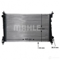 Радиатор охлаждения двигателя MAHLE ORIGINAL 1437574696 CR 1112 000S US0 3M - Изображение 9