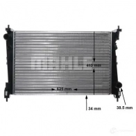 Радиатор охлаждения двигателя MAHLE ORIGINAL 1437574696 CR 1112 000S US0 3M - Изображение 10