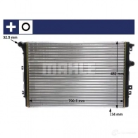 Радиатор системы охлаждения MAHLE ORIGINAL 1437574712 WJ O9Z0 CR2032000S - Изображение 10
