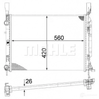Радиатор охлаждения двигателя MAHLE ORIGINAL CR 1156 000S 1437574694 QMMK YVH - Изображение 8