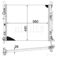 Радиатор охлаждения двигателя MAHLE ORIGINAL 1437574812 CR 1155 000S DS49 W - Изображение 8
