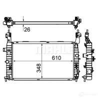 Радиатор охлаждения двигателя MAHLE ORIGINAL DANV AIE 1437587813 CR 833 000S - Изображение 6