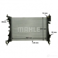 Радиатор охлаждения двигателя MAHLE ORIGINAL 1437574860 CR 773 000P 5 9M98 - Изображение 7