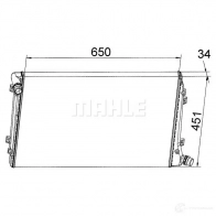 Радиатор охлаждения двигателя MAHLE ORIGINAL 1437574702 6B0 88M9 CR 1395 000S - Изображение 8