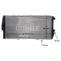 Радиатор охлаждения двигателя MAHLE ORIGINAL L 1RJD30 1437584465 CR 404 000S - Изображение 8