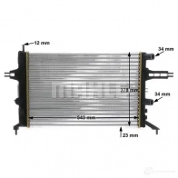 Радиатор охлаждения двигателя MAHLE ORIGINAL CR 1494 000S 1437636775 Z359 G - Изображение 9