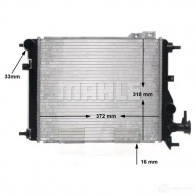 Радиатор охлаждения двигателя MAHLE ORIGINAL 2RHX 6 1437574236 CR 1115 000S - Изображение 7