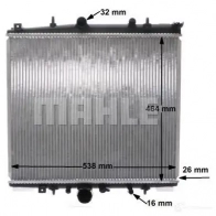 Радиатор охлаждения двигателя MAHLE ORIGINAL 1437574863 CR 1435 000S Y KZ2RRC - Изображение 9