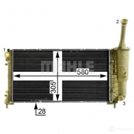 Радиатор охлаждения двигателя MAHLE ORIGINAL J KCJPC CR 2010 000S 1437574854 - Изображение 4