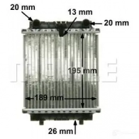 Радиатор охлаждения двигателя MAHLE ORIGINAL CR 1202 000P 1437574703 B7 FRA - Изображение 7