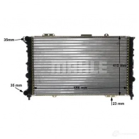 Радиатор охлаждения двигателя MAHLE ORIGINAL CR 1410 000S 1437577795 W 1DCT - Изображение 9