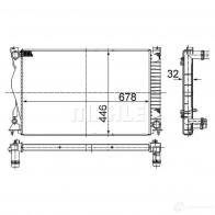 Радиатор охлаждения двигателя MAHLE ORIGINAL G1 ZP4 CR 978 000S 1437574825