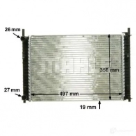 Радиатор охлаждения двигателя MAHLE ORIGINAL 1437575501 EEZF L CR 1354 000P - Изображение 7