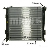 Радиатор охлаждения двигателя MAHLE ORIGINAL 6XRK H CR 1367 000P 1437574868 - Изображение 7