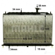 Радиатор охлаждения двигателя MAHLE ORIGINAL 1437574872 5 S0FFW CR 1303 000P - Изображение 6