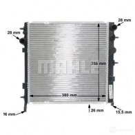 Радиатор системы охлаждения MAHLE ORIGINAL CR556000S 1437574214 YLD4 7 - Изображение 9