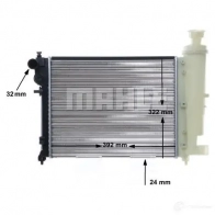 Радиатор охлаждения двигателя MAHLE ORIGINAL CR 613 000S 1437574217 WFG 5E - Изображение 9