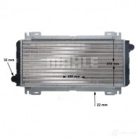 Радиатор охлаждения двигателя MAHLE ORIGINAL 1437574135 D BUWT8F CR 619 000S - Изображение 8