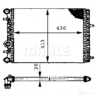 Радиатор охлаждения двигателя MAHLE ORIGINAL CR 454 000S 9 SPVI0 1437574134 - Изображение 9