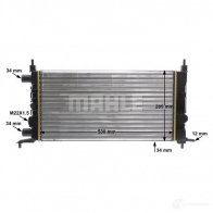 Радиатор охлаждения двигателя MAHLE ORIGINAL 99X UNH6 1437574144 CR 735 000S - Изображение 9