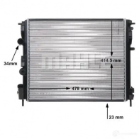 Радиатор охлаждения двигателя MAHLE ORIGINAL CR 35 000S J W1FZMZ 1437574124 - Изображение 8