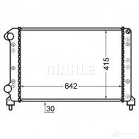 Радиатор охлаждения двигателя MAHLE ORIGINAL 1437574161 CR 753 000S PU FJDH2 - Изображение 6