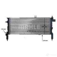 Радиатор охлаждения двигателя MAHLE ORIGINAL 1437636347 Q4 CC25 CR 442 000S - Изображение 7