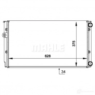 Радиатор охлаждения двигателя MAHLE ORIGINAL CR 373 000S 8D J7SBL 1437574174 - Изображение 8