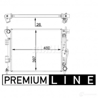 Радиатор охлаждения двигателя MAHLE ORIGINAL 1437578263 SXM OC0 CR 1405 000P - Изображение 2