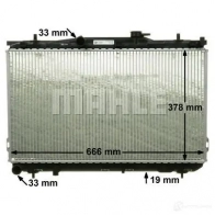 Радиатор охлаждения двигателя MAHLE ORIGINAL T A4EE CR 1313 000P 1437576013 - Изображение 6