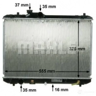 Радиатор охлаждения двигателя MAHLE ORIGINAL 1437584854 CR 1870 000S 887DS 3 - Изображение 7