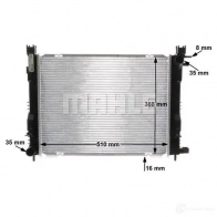 Радиатор охлаждения двигателя MAHLE ORIGINAL 8SEUB Q CR 2166 000S 1437574862 - Изображение 9
