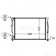 Радиатор охлаждения двигателя MAHLE ORIGINAL CR 1423 000P CAPO U 1437578586 - Изображение 4