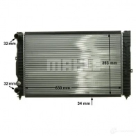 Радиатор охлаждения двигателя MAHLE ORIGINAL CR 1423 000P CAPO U 1437578586 - Изображение 7