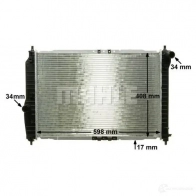 Радиатор охлаждения двигателя MAHLE ORIGINAL 7VY VT6 1437575978 CR 1310 000P - Изображение 6