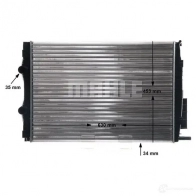 Радиатор охлаждения двигателя MAHLE ORIGINAL 1437575744 T 7O1T CR 22 001S - Изображение 7