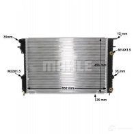 Радиатор охлаждения двигателя MAHLE ORIGINAL 1437576015 CR 560 000S LHGHI G - Изображение 8