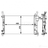 Радиатор охлаждения двигателя MAHLE ORIGINAL 5BC0 BNB CR 660 000P 1437576518 - Изображение 4