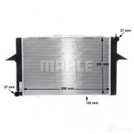 Радиатор охлаждения двигателя MAHLE ORIGINAL CR 165 000S 1437576058 E YHSV3 - Изображение 9