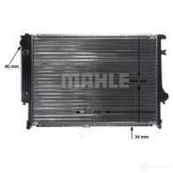 Радиатор охлаждения двигателя MAHLE ORIGINAL 0H0K U1 CR 326 001S 1437576524 - Изображение 9