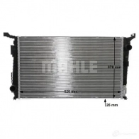 Радиатор охлаждения двигателя MAHLE ORIGINAL 2 MKUM 1437576497 CR 845 000S - Изображение 9