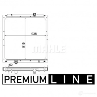 Радиатор охлаждения двигателя MAHLE ORIGINAL CR 1041 000P 1437636020 D 76NL - Изображение 2