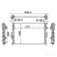 Радиатор охлаждения двигателя MAHLE ORIGINAL 1437576581 KN9 4NK CR 1748 000S - Изображение 6
