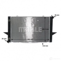 Радиатор охлаждения двигателя MAHLE ORIGINAL 1437576578 CR 1544 000S 0D2 U3B - Изображение 9