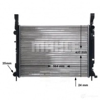 Радиатор охлаждения двигателя MAHLE ORIGINAL CR 1154 000S JPIBP I 1437584515 - Изображение 7