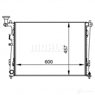 Радиатор охлаждения двигателя MAHLE ORIGINAL CR 1366 000P 1437576716 Y4 4SW - Изображение 4