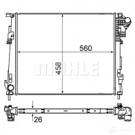 Радиатор охлаждения двигателя MAHLE ORIGINAL 2DTK GZ CR 1237 000S 1437576529 - Изображение 6