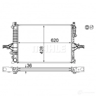Радиатор охлаждения двигателя MAHLE ORIGINAL 1437577248 WPF50K V CR 1546 000S - Изображение 6