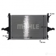 Радиатор охлаждения двигателя MAHLE ORIGINAL 1437577248 WPF50K V CR 1546 000S - Изображение 9